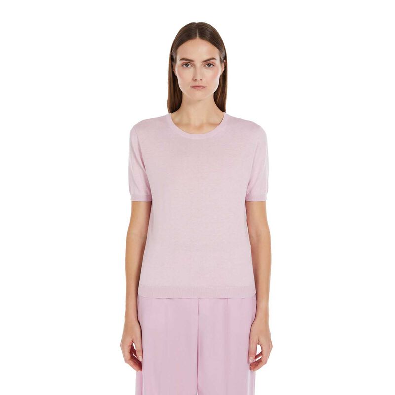 Weekend Max Mara Zibetto Silk Cotton Knit T-Shirt image number 0