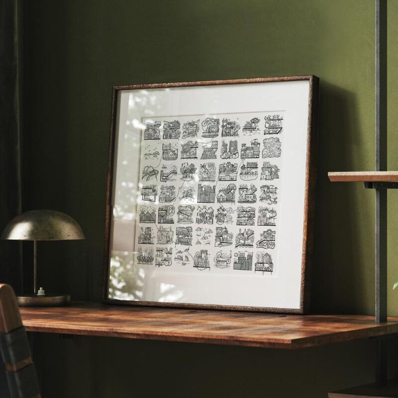 Ellie Compton Forty Nine Moments Unframed Print 540x540 image number 2