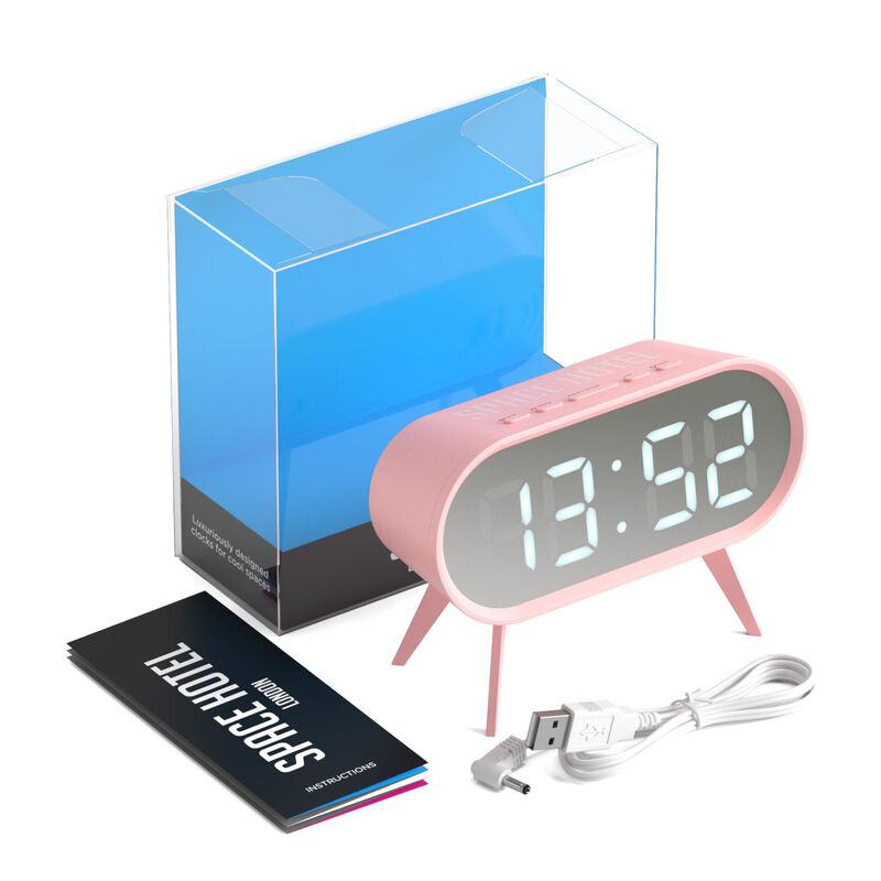 Newgate Space Hotel Cyborg Led Alarm Clock image number 2