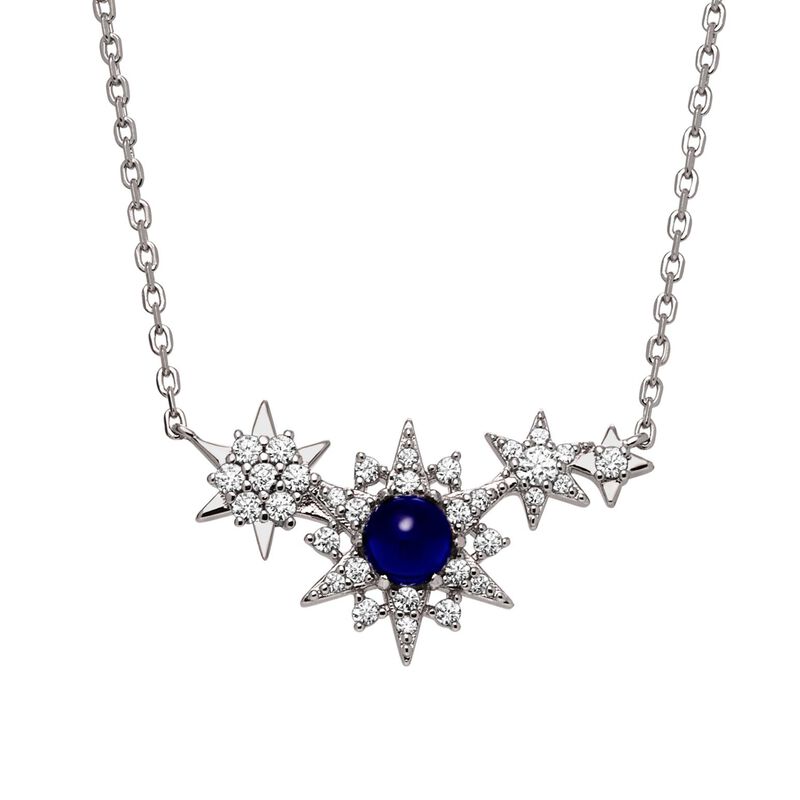 Emporio Armani Sterling Silver Station Necklace image number 1