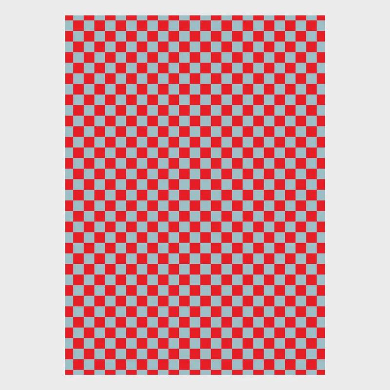 Lettuce Micro Checker Wrapping Paper image number 1