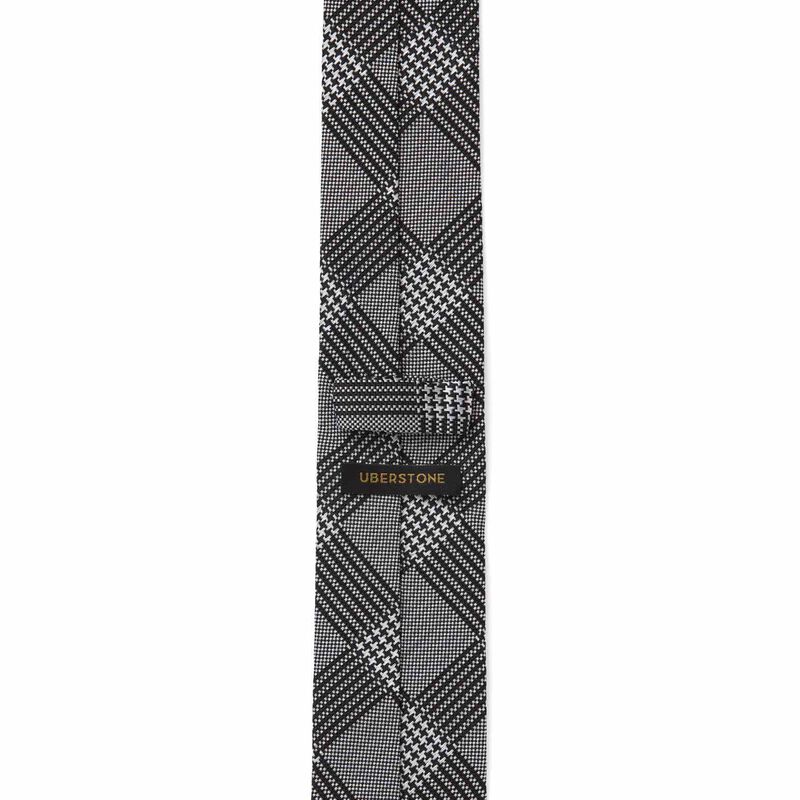 Uberstone Houndstooth Check 6cm Tie image number 1