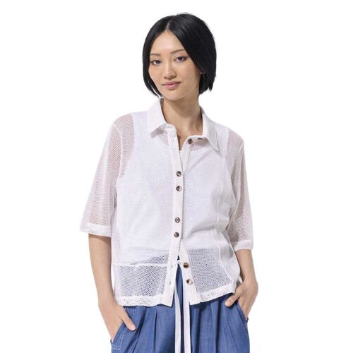 Marco Polo Spliced Mesh Overshirt