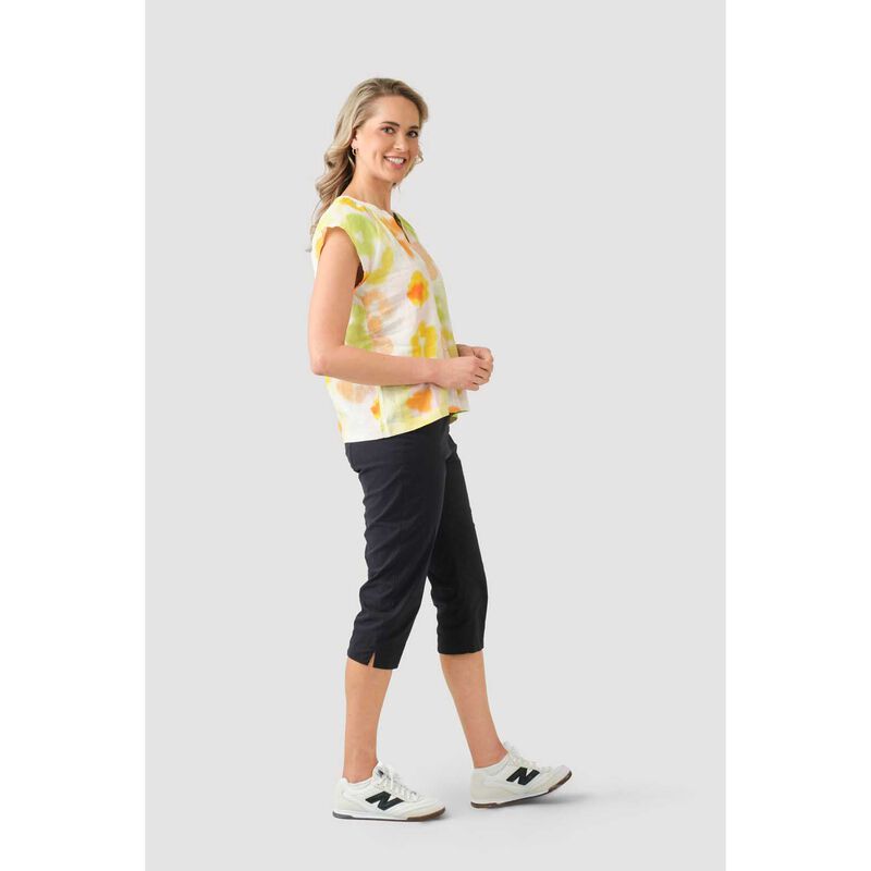 B Essentials by Ballantynes Short Sleeve Linen Top image number 3