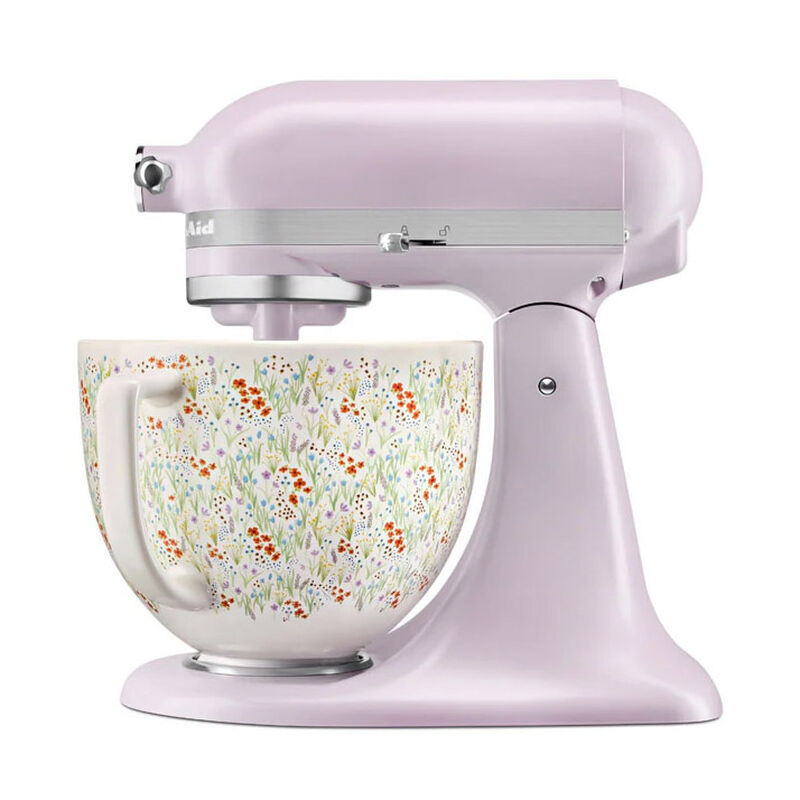 KitchenAid KSM156 Artisan Stand Mixer With Ceramic Bowl - Wildflower image number 1