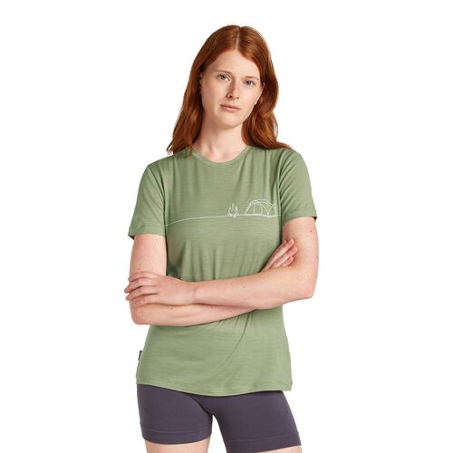 Icebreaker W Merino 150 Tech Lite SS Tee Single Line Camp