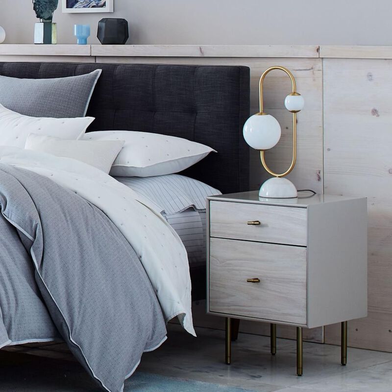 West Elm Modernist Wood And Lacquer Nightstand image number 3