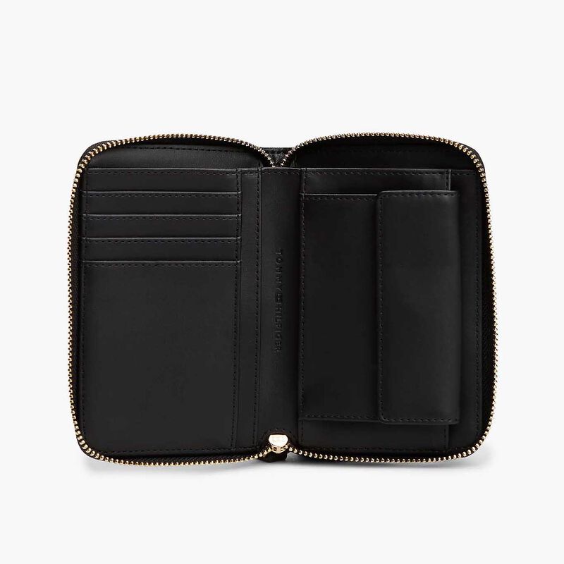 Tommy Hilfiger TH Monogram Flag Quilted Zip-Around Wallet image number 2
