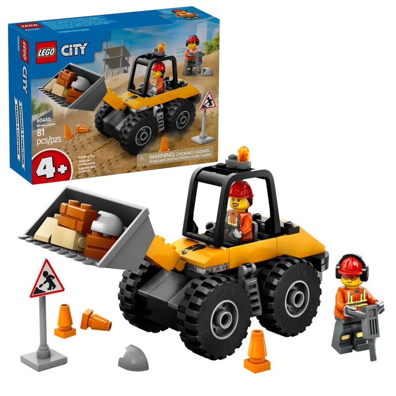 LEGO City Yellow Construction Wheel Loader image number 0