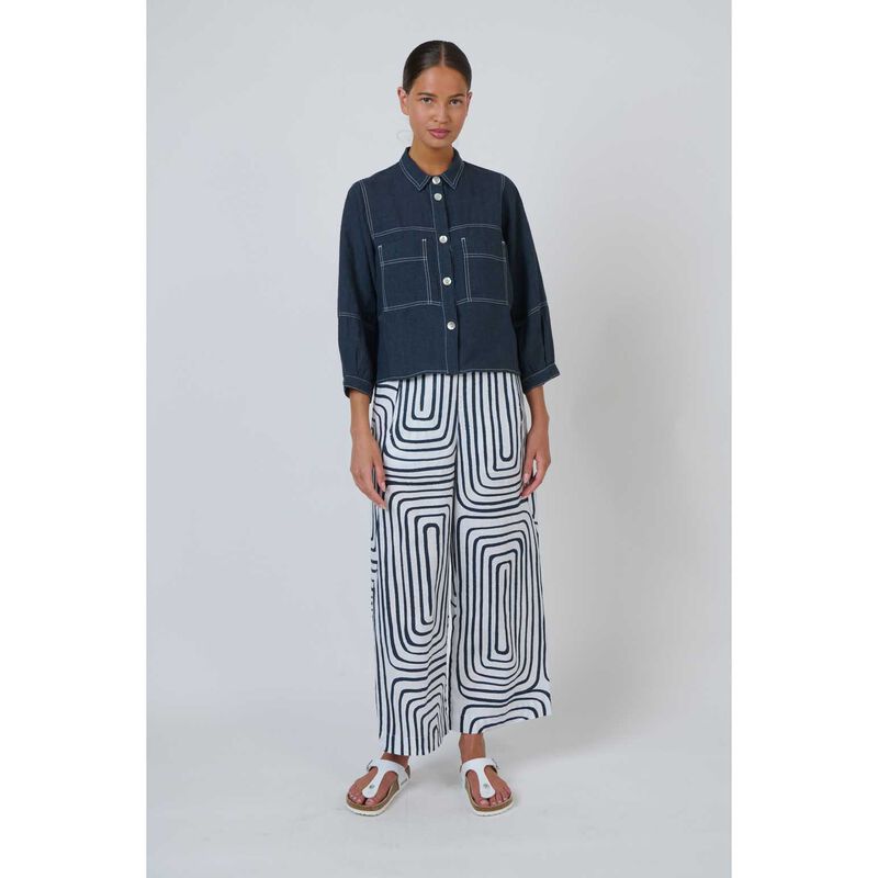 Naturals By O & J Gunsmoke Linen Jacket image number 3