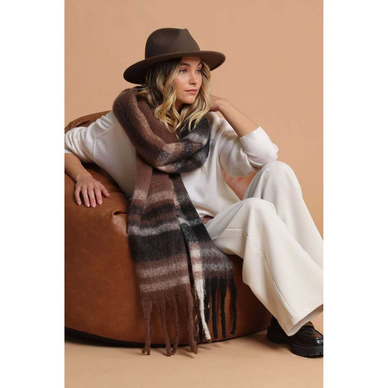 Morgan & Taylor Jessica Woven Check Scarf image number 3