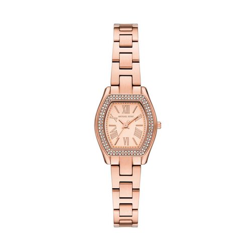 Michael Kors Chelsea Three-Hand Rose Gold-Tone Stainless Steel Watch