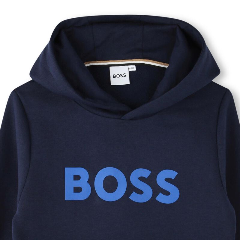 BOSS Kangaroo Pocket Hoodie 6Y - 8Y image number 2