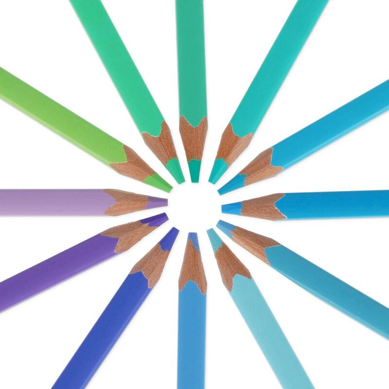 Legami Live Colourfully: Colouring Pencils Set of 12 - Ocean Palette image number 2