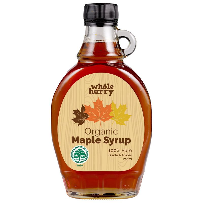 Whole Harry Organic Amber Maple Syrup 250ml image number 0