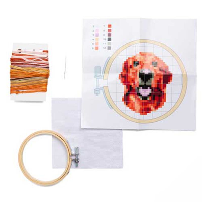 Kikkerland Mini Cross Stitch Embroidery - Dog image number 2