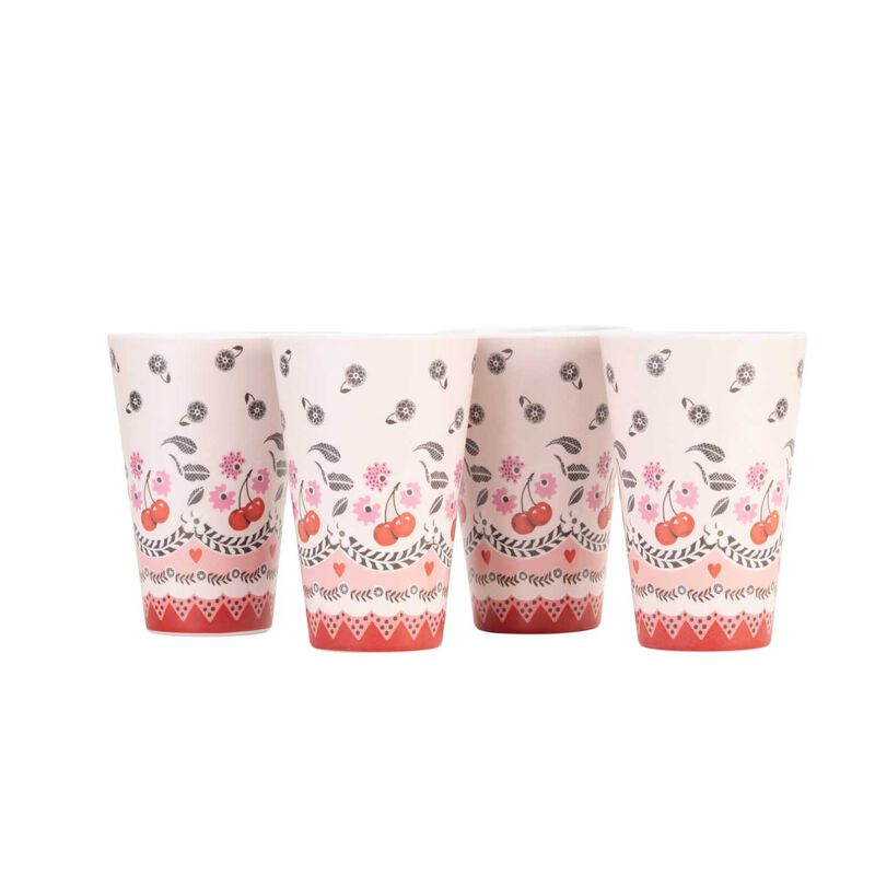 Cath Kidston Cherry Melamine Tumblers Set of 4 image number 1