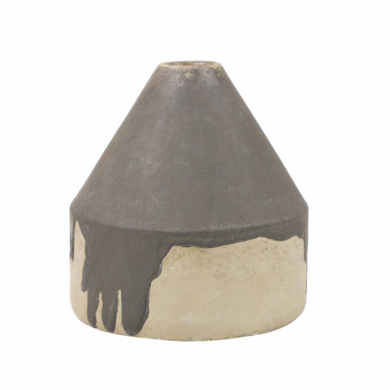 Maytime Estee Vase - Dripped Grey image number 1