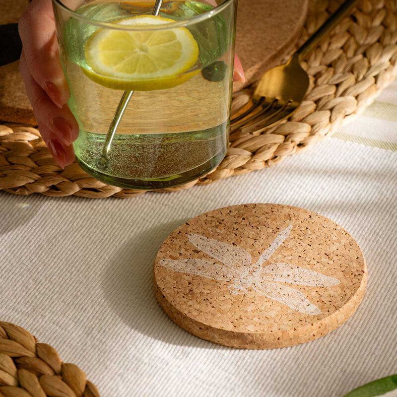 Selbrae House Single Cork Coaster Dragonfly image number 1