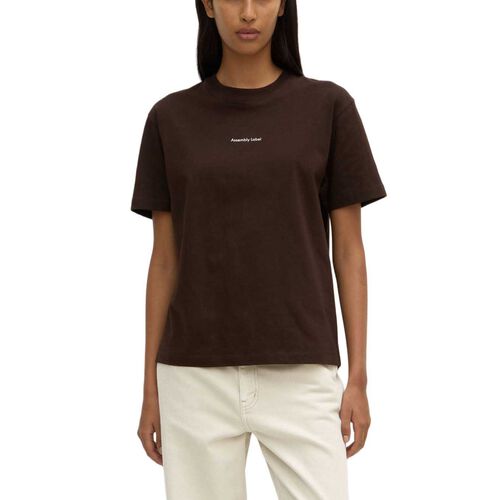 Assembly Label Womens Atelier Logo Tee Ganache