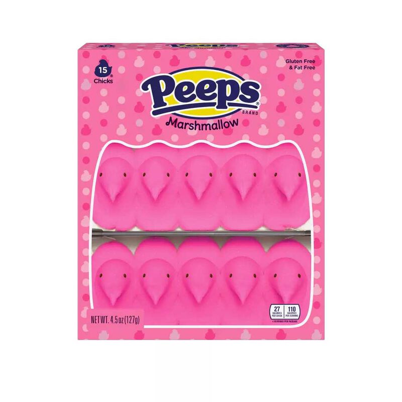 Peeps&reg; 15-Piece Pink Marshmallow Chicks image number 0