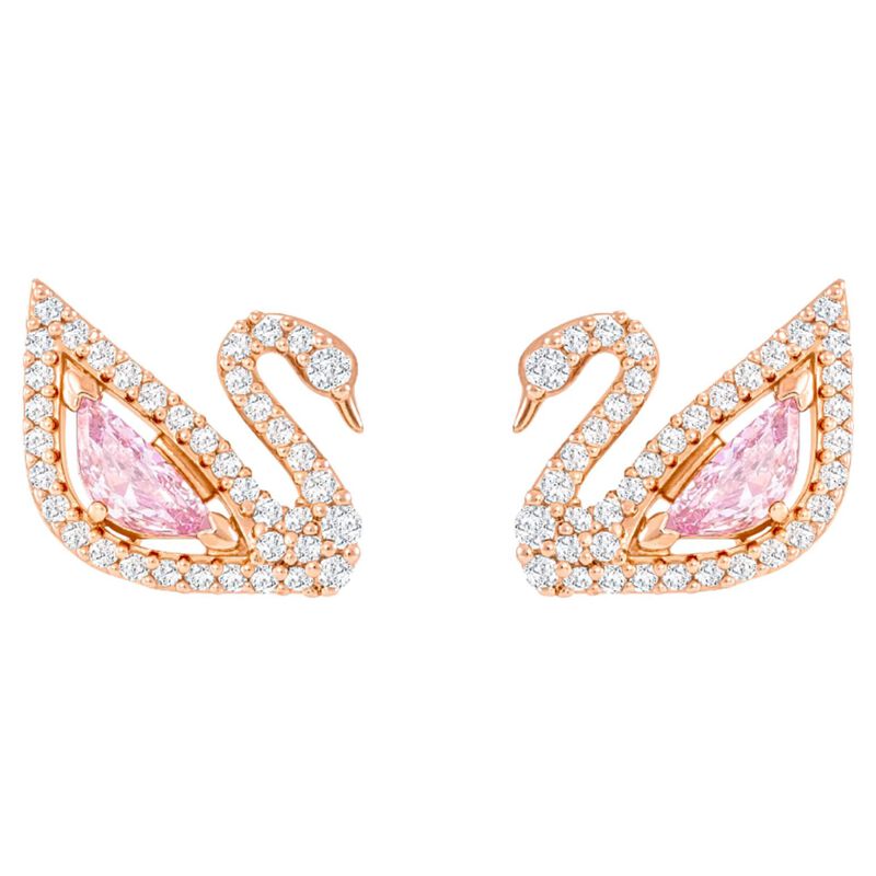 Swarovski Swan Drop Earrings image number 3