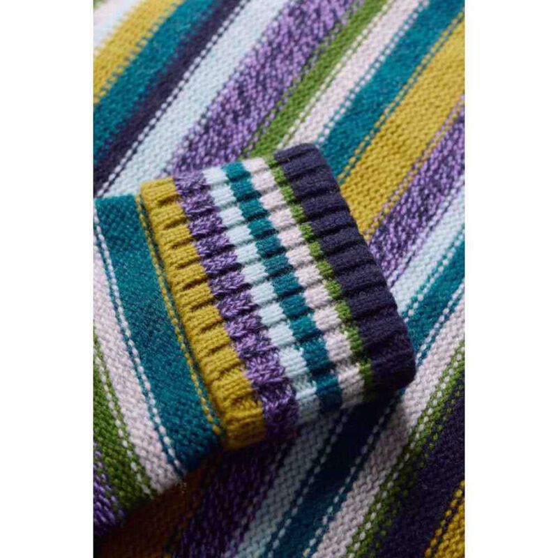 Seasalt Cornwall Braque Jumper Concertina Dark Citron Multi image number 2