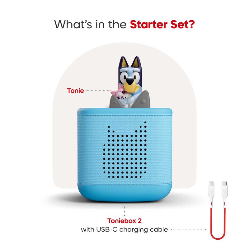 tonies Toniebox 2 Sky Blue Starter Set Bluey image number 1