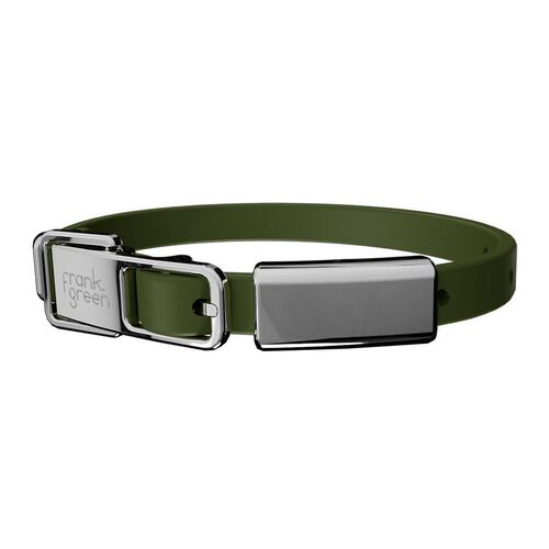 frank green Pet Collar + Name Tag Small Khaki