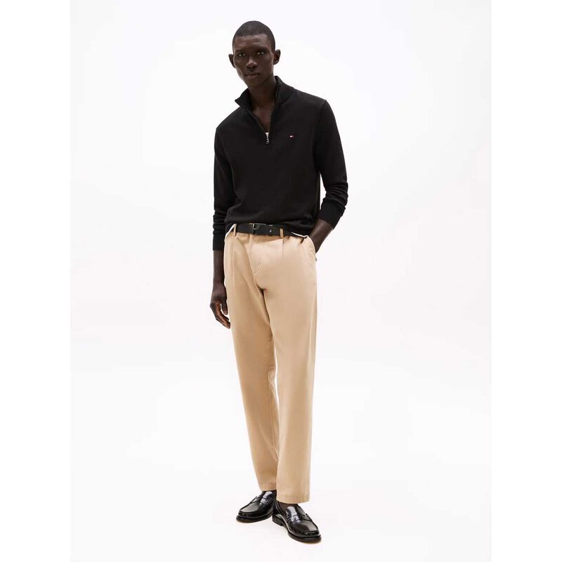 Tommy Hilfiger Essential Cotton Zip Mock image number 3