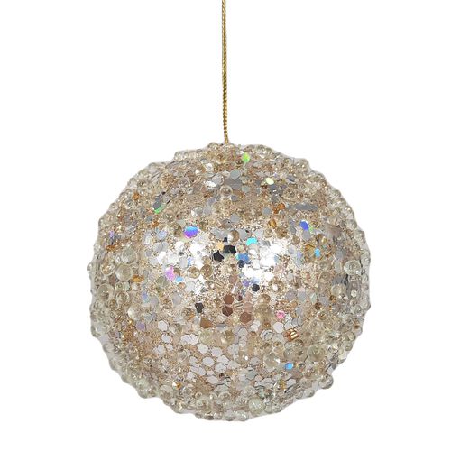 Heirloom Ball Platinum 8.25cm