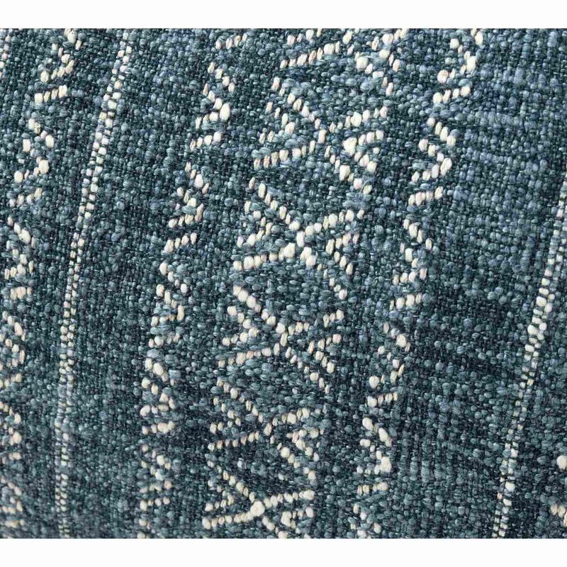 Pottery Barn Mullen Woven Lumbar Cushion Cover 66cm Indigo image number 1