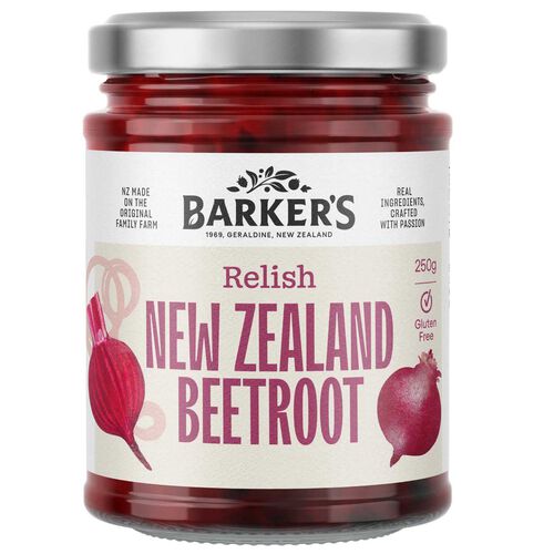 Barker's New Zealand Beetroot Relish 250g