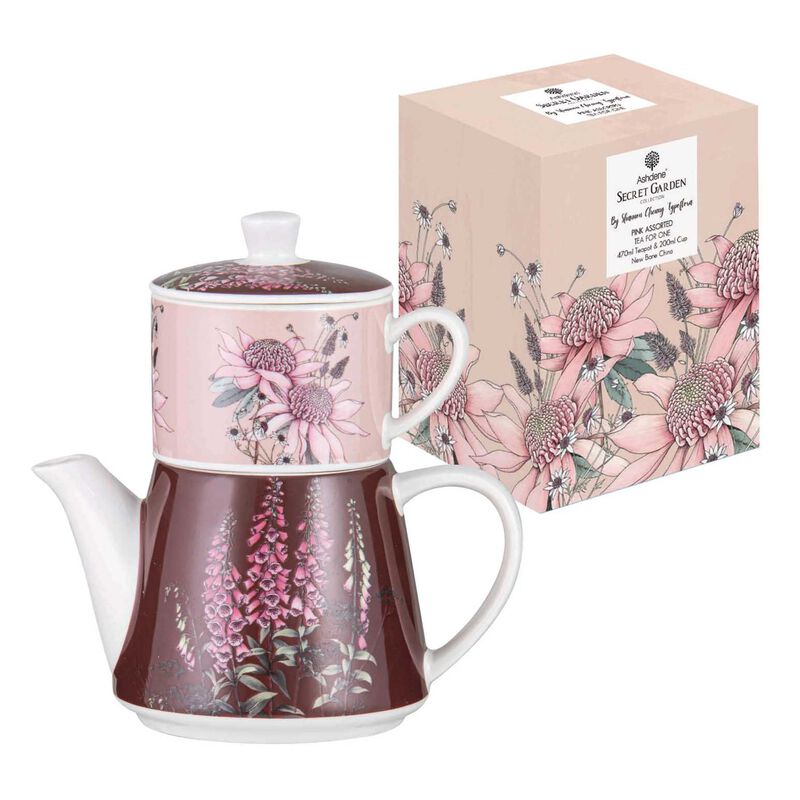 Ashdene Secret Garden Pink Tea For One image number 2