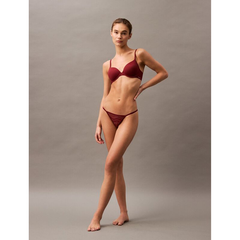 Calvin Klein Sheer Lace String Bikini image number 3