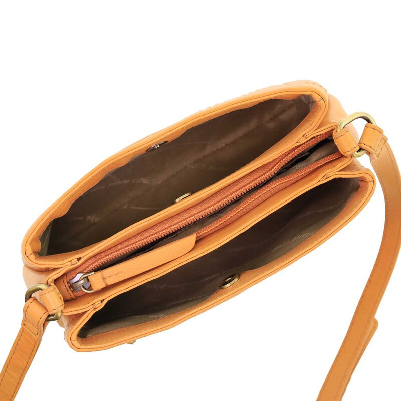 Pierre Cardin Leather Pleated Crossbody Bag image number 2