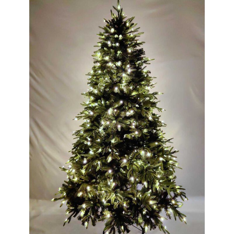 7 Foot Salato Green Pine Christmas Tree with 2622 Tips & 500 LED image number 1