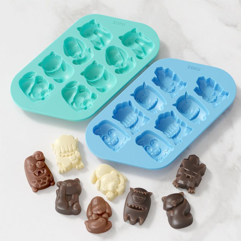 Zoku Chocolate Cat Dog & Monster Mold Set Of 2 image number 1