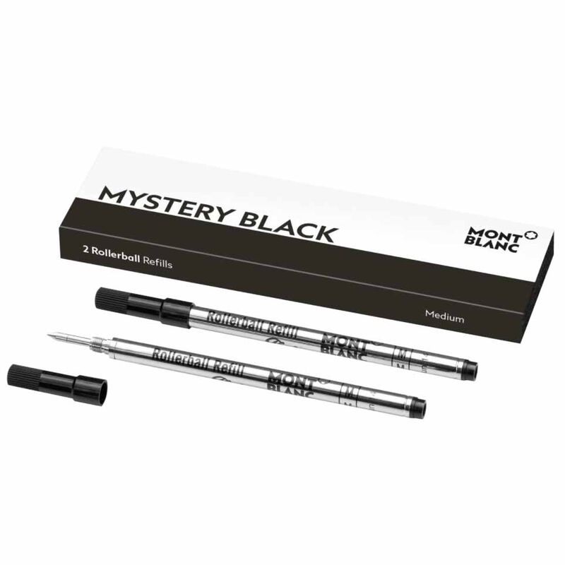 Montblanc - 2 x Rollerball Pen Refills (M) Mystery Black image number 0