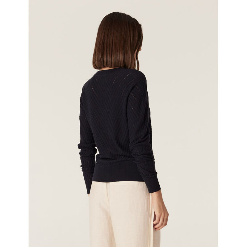 Cable Cotton Cashmere Crew Jumper image number 1