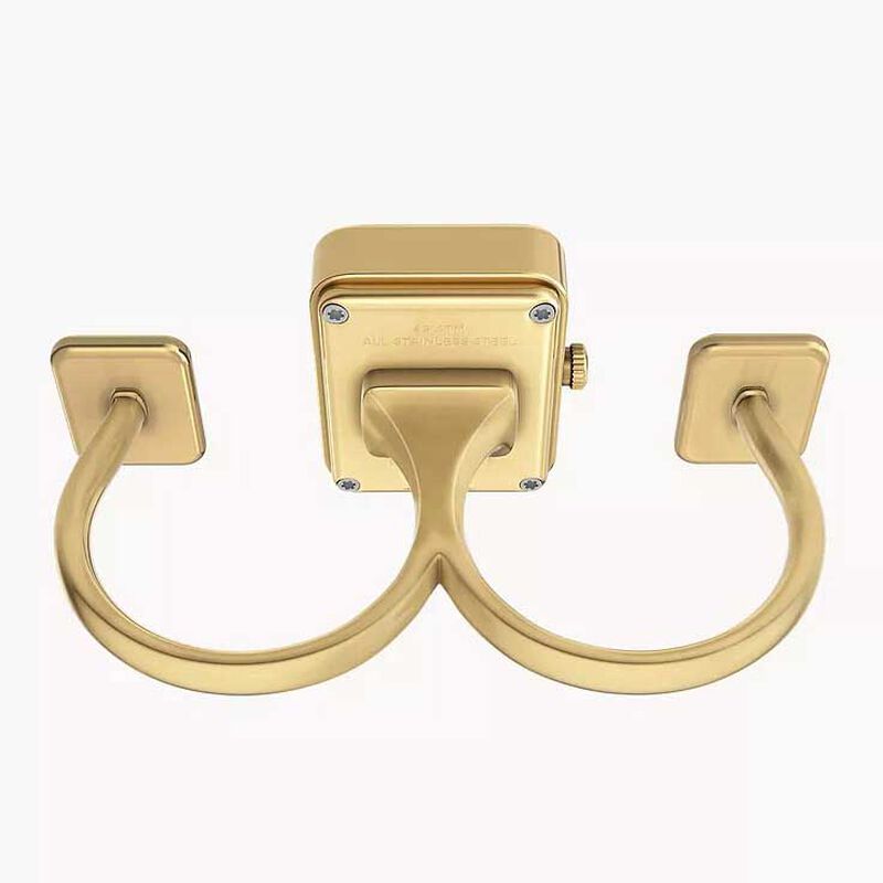Fossil Raquel Ring Two-Hand Gold-Tone Stainless Steel Watch Ring ES5432 image number 3