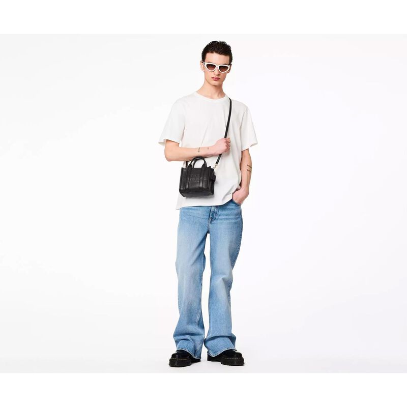 MARC JACOBS The Leather Mini Tote Bag image number 7