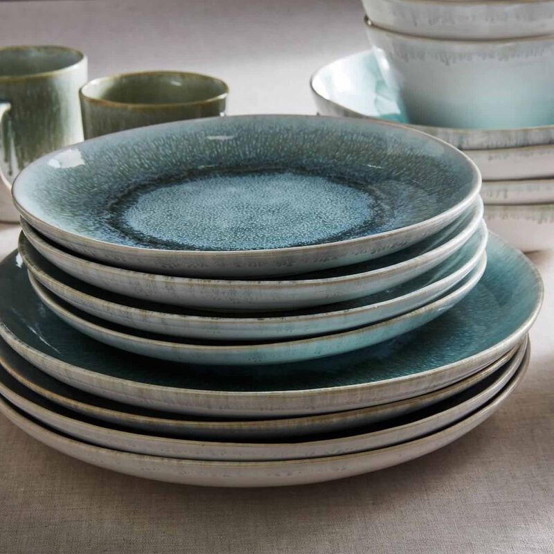West Elm Reactive Glaze Dinner Plate Celadon image number 2
