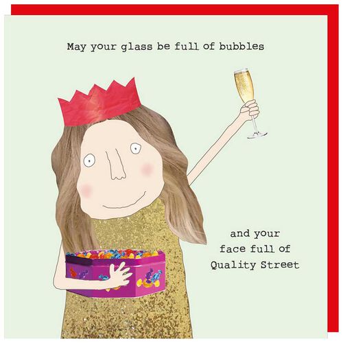 Rosie Made A Thing Face Full Christmas Card