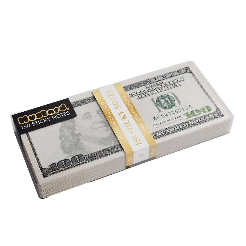 Mustard Cash Sticky Notes image number 0