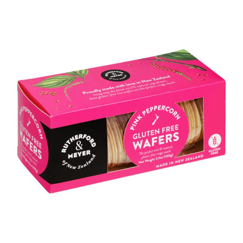 Rutherford & Meyer Rice Wafers 100g - Pink Peppercorn image number 0