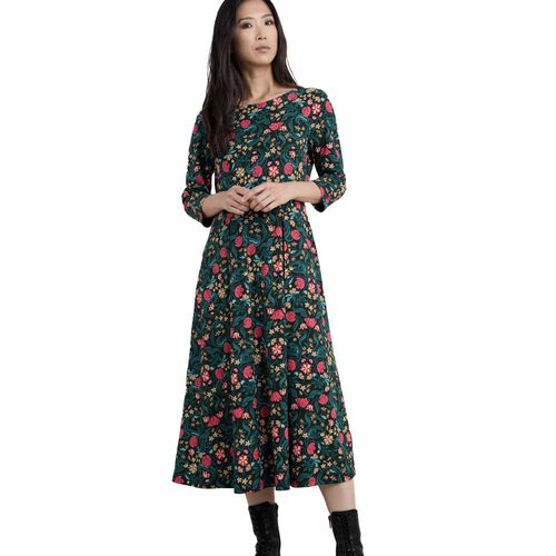 Seasalt Cornwall 3/4 Wild Bouquet Dress Mirrored Floral Tehidy