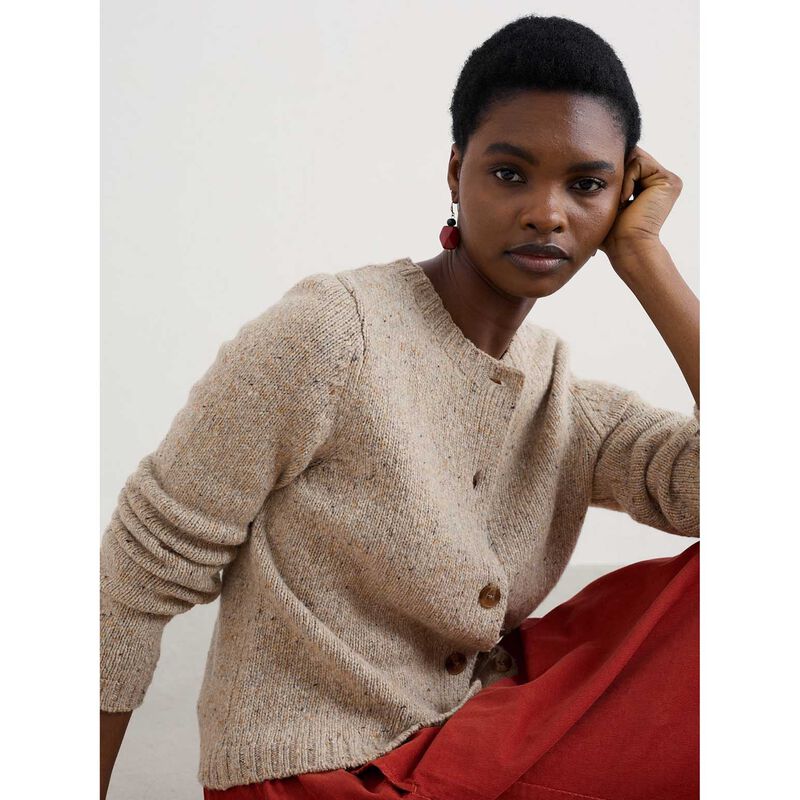 Seasalt Cornwall Dawson Pick Cardigan Merino Birch image number 2