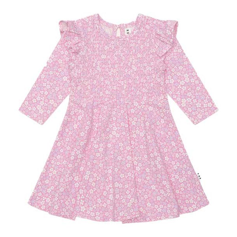 Huxbaby Ditsy Floral Shirred Long Sleeve Dress 1-2Y image number 0