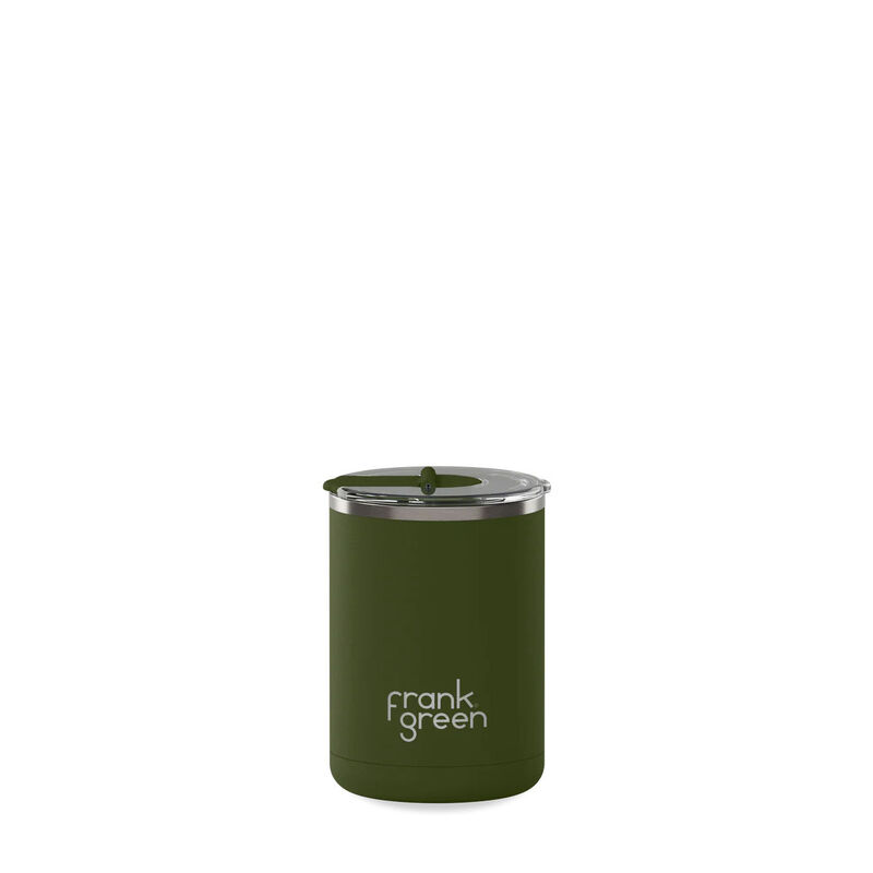 frank green 12oz Reusable Cup With Hinged Lid Khaki image number 0